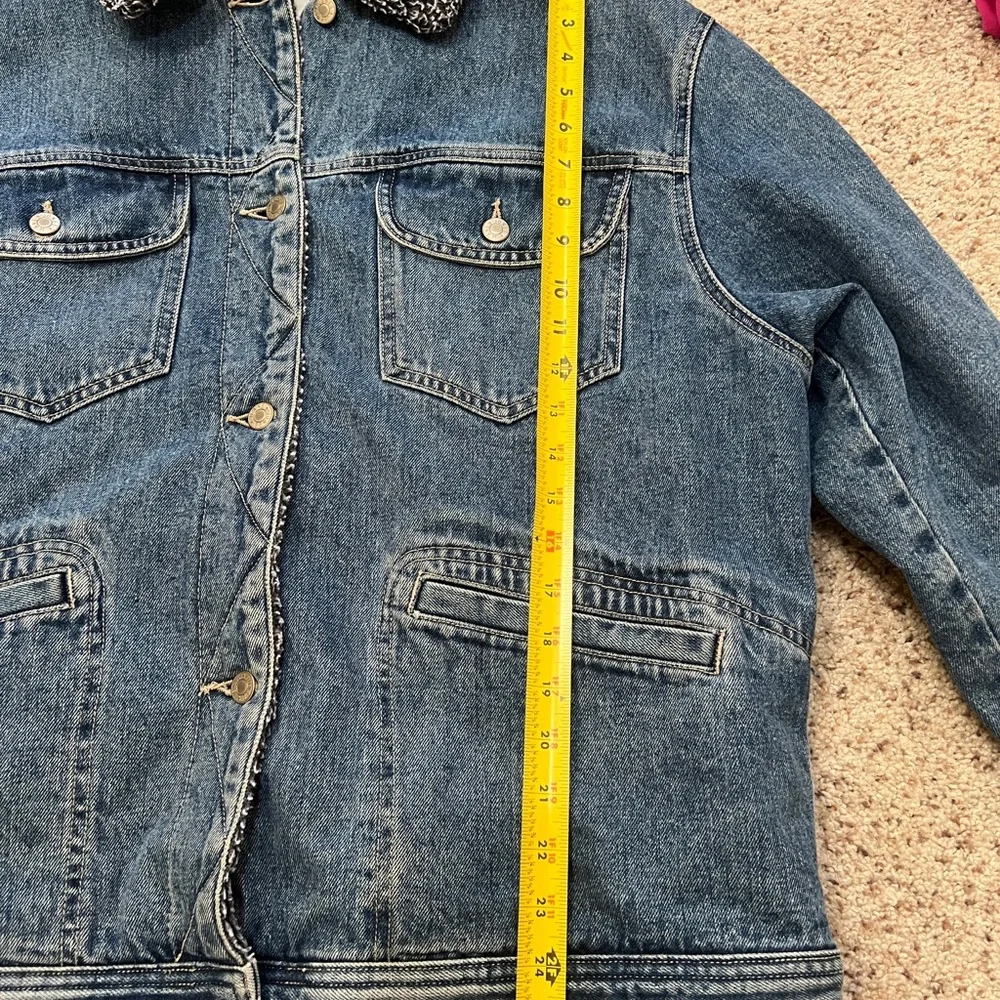 Vintage Jones Jeans Heavyweight Denim‎ Blue Jacket Men’s S Sherpa Lined Medium